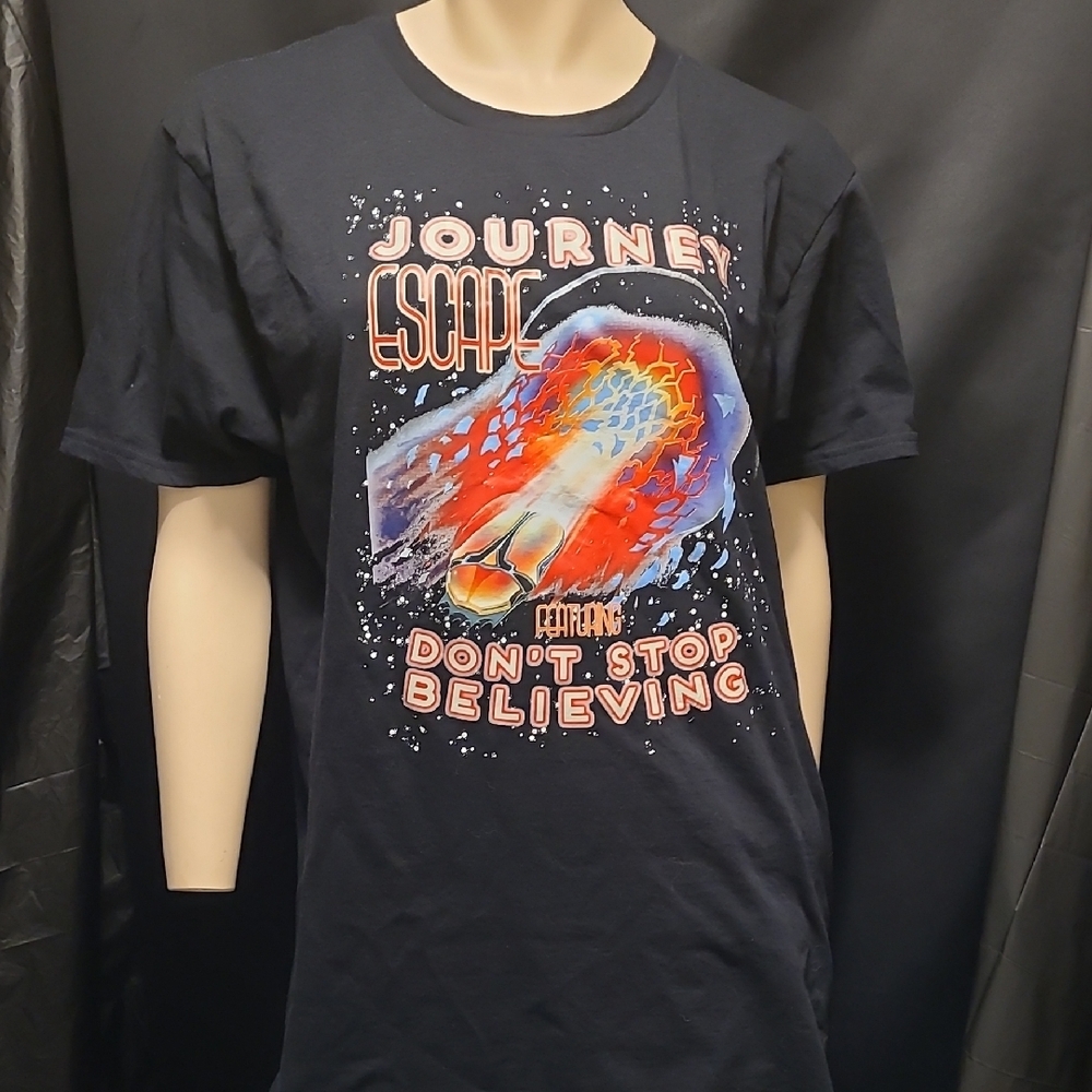 Journey Escape Graphic BAND T-Shirt - Black  SIZE LARGE